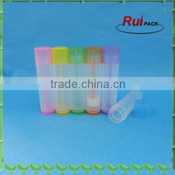 Color Customerize Round PP Lip Balm Tube Container,PP Lipstick Tube Container
