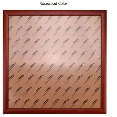 38*38 cm Red Wood Rosewood Black Burly Wood Color Xuan Paper Rice Paper Wood Frame photo-2