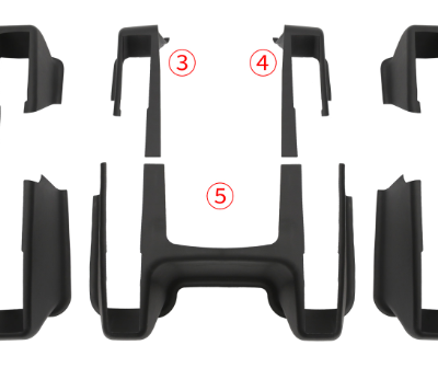 Fundas protectoras de pies de asiento premium de PP para el Tesla Model Y Juniper 2025 - Set de protección antiara?azos de 7 piezas FH25055400