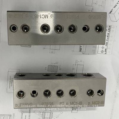 Многофункциональный блок из высокоточного пресс-стали для гидравлической системы, масляный блок, клапанные блоки