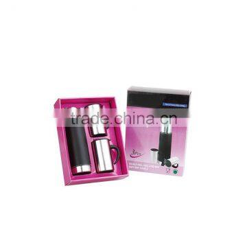 Promotion Gift Sets Stainless Steel Vacuum Flask and 2 Pieces Coffee Cups photo-3