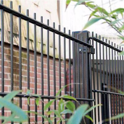 Double Horizontal Wire Mesh Fence 2D Double Wire Fence High Rigidity Security Fencing for Villa and Community