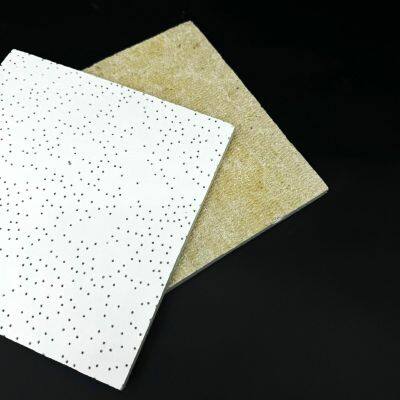 Mineral Fiber Ceiling Panel 2’x4’ 12mm Tegular Edge Light Weight Sound Absorption