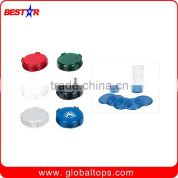 Promotional 6pcs Plastic Coaster