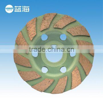 Diamond single row cup grinding wheel for concrete/asphalt