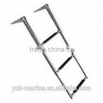 3 Steps On Platform Marine Boat Stainless Steel Folding Ladder