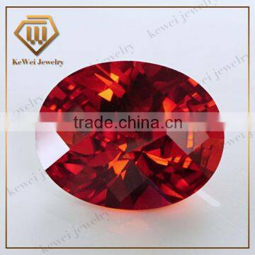 China Checkerboard Garnet Color Oval AAA grade loose stone