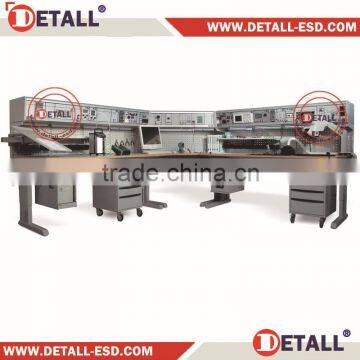 Detall electrical test bench for electronics factory