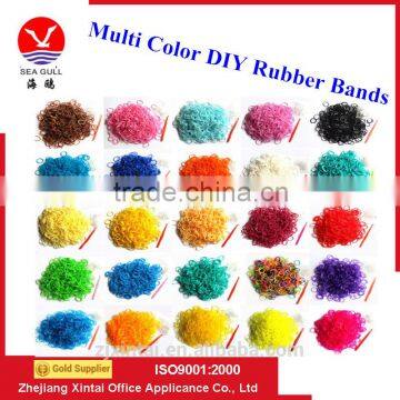 High Quality Colorful Rubber Loom Bands With S-clips for Making DIY