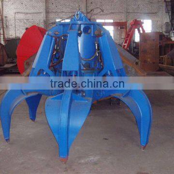 orange peel grab bucket manufacturer for overhead crane