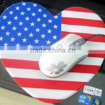 mouse pad,sublimation mouse pad thickness 3mm 5mm circular rectangle heart-shaped