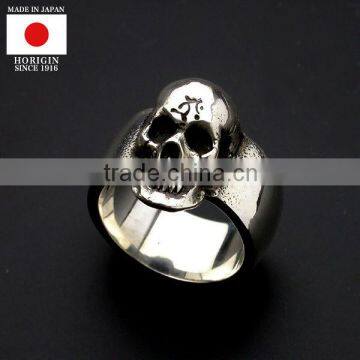 Japanese high quality engraved silver and gold fashion man ring