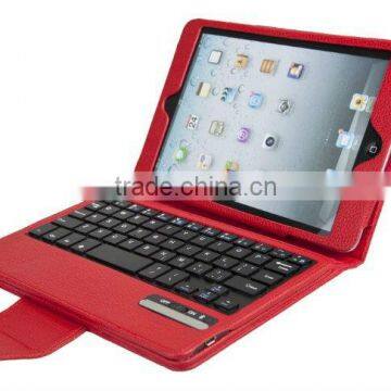 For IPad mini Cover,Bluetooth Keyboard Leather Cover For IPad mini