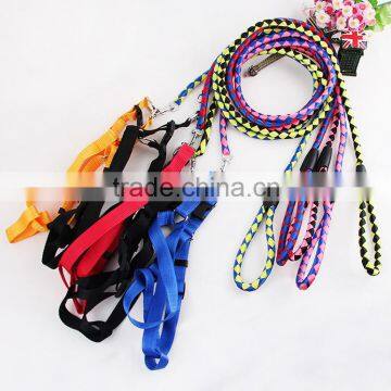 Hot solid polyester core-spun polypropylene pet dog harness leash