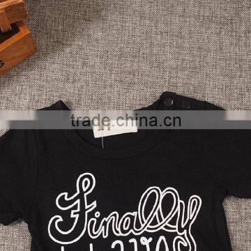 Latest Toddler Rompers Pure Cotton Letter Printed 2016 Fashion Casual Wear photo-2