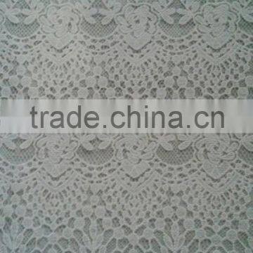 2014 embroidery burning flower lace fabric for dress/floral lace fabric