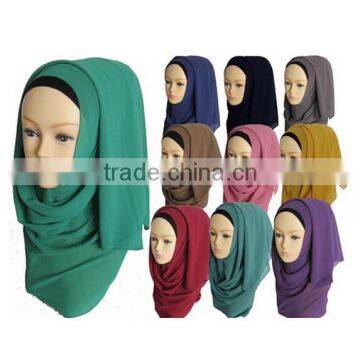 Wholesale Solid Color Chiffon Muslim Head Scarf