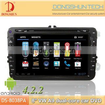 8" VW pure android car DVD GPS with WIFI/3G Pure android 4.2.2 OS