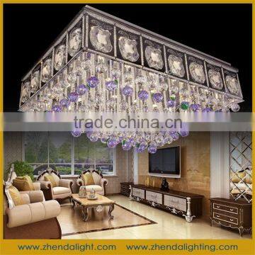 2015 purple apple crystal ceiling light&220v new design chandelier