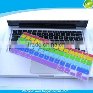 Rainbow custom silicone keyboard protector for MacBook 11" 13"15"17"