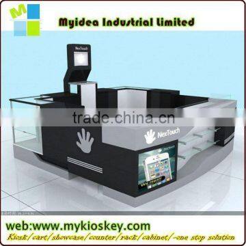 Modern indoor cell phone kiosk design for sale cell phone mobile phone display lock