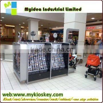 Hot sale eyeware showcase kiosk sunglasses kiosk special optical shop furniture