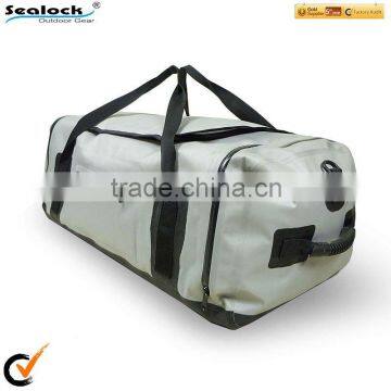 waterproof travel duffel bag with water resistant zip