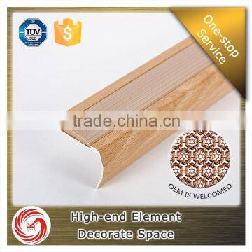 2016 Hottest Wood Grain Bullnose Non-slip Aluminium Carborundum Stair Nosing for Stair photo-6