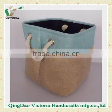 2014 Fashion Faux linen Home Storage Box