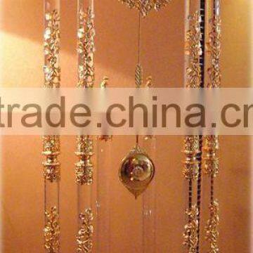 Goldent floor crystal clock clock for hotel lobby