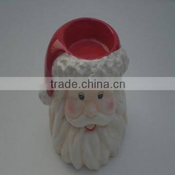 Hand Painted Christmas Shape Ceramic Candle Holder photo-4
