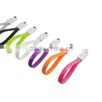 wholesale-china short flat usb magnetic charging cable promotional gift usb cable