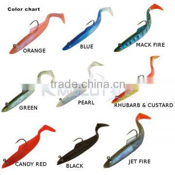 Artificial bait type soft plastic sandeel fishing lures pollock catchers lures 12cm/15cm/20cm