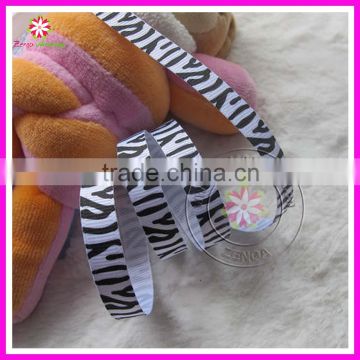 ZEBRA PRINT GROSGRAIN RIBBON