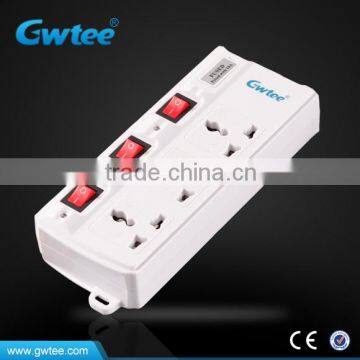 3 pin smart multi electrical power USB socket with protector tube