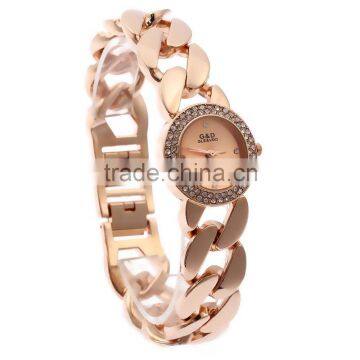 Women's Stainless Steel Petite Rose Gold-Tone Chain Watch photo-5
