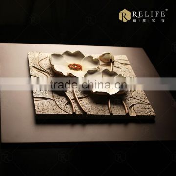 From Factory Relief Painting and 3d resin canvas flower oil painting