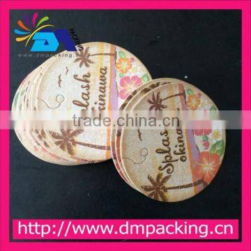 Round elegant paper tag