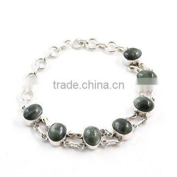 Seraphinite jewelry 925 sterling silver jewelry wholesale Handmade jewelry Semi precious gemstones