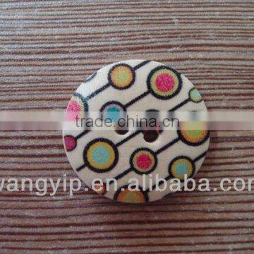 24mm Beautiful Big Round Wooden Garment Buttons photo-1