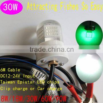 fishing tackle qualified led fishing light 30w fishing lure bag
