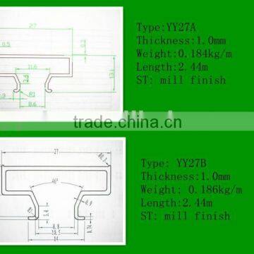 hot sell aluminum insert for MDF board/ factory price