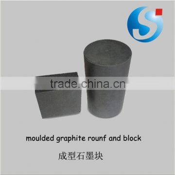 Graphite block and graphite rod