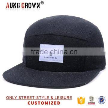 custom wholesale 5 panel cap 100% cotton