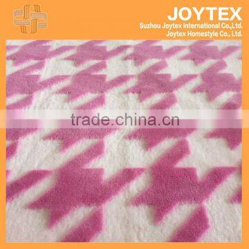 2015 new product PRINT AND BURN-OUT flannel fleece Fabric