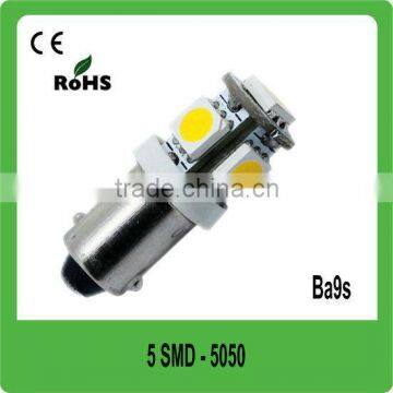 5 pcs 5050 pure white Ba9s12V led boat lamps