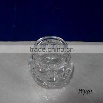 Lotus Shape Glass Candle Holders Small Glass Candle Jars 100ml 3oz photo-2