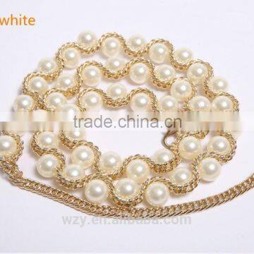 Shinning Glossy Peal Belly Dance Chain Belt photo-4