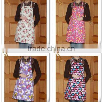 hot sell various flora print ladies apron more than 100 different prints