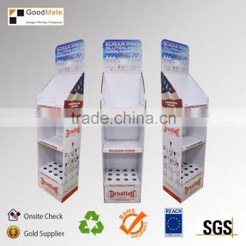 liquer pop display cardboard display stand for beverage